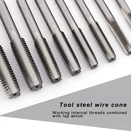 COMOWARE Tap and Die Set - SAE Thread Tool with Storage Case for C...