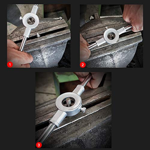 COMOWARE Tap and Die Set - SAE Thread Tool with Storage Case for C...