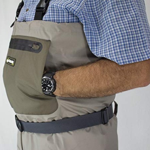 Compass 360 Stillwater II Breathable Fishing Chest Wader Khaki, L...