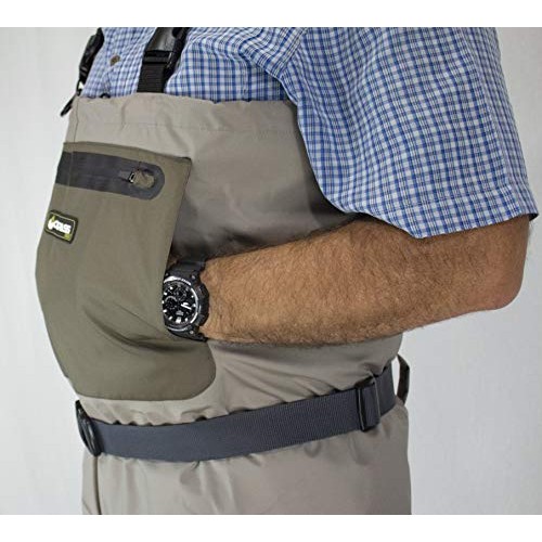 Compass 360 Stillwater II Breathable Fishing Chest Wader Khaki, L...