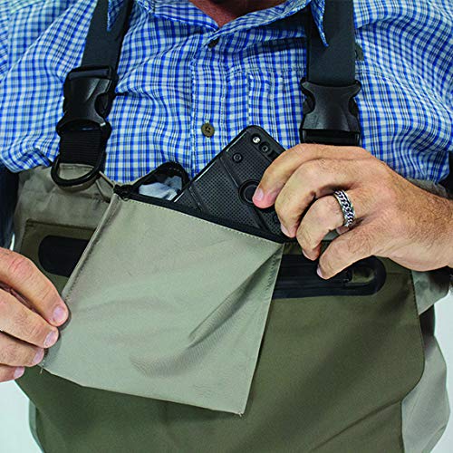 Compass 360 Stillwater II Breathable Fishing Chest Wader Khaki, L...