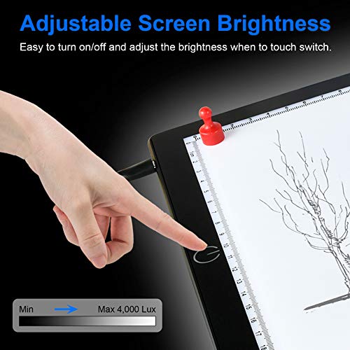 A4 Light Board Portable Tracing Light Box Magnetic Drawing Board L...