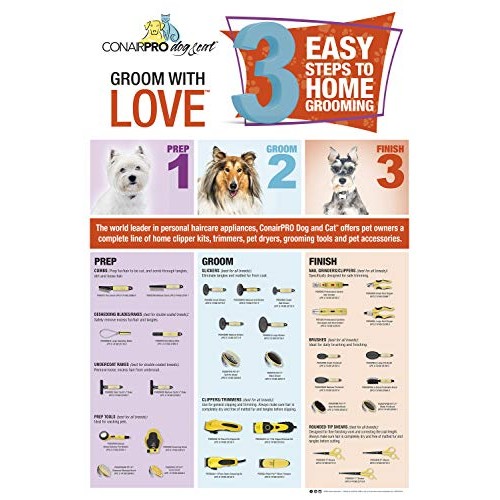 ConairPRO Dog & Cat PGRDPWR Indoor/Outdoor Pet Washer, Golds & Yel...