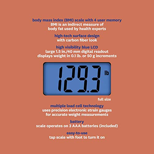 Weight Watchers Scales by Conair Bathroom Scale for Body Weight, D...