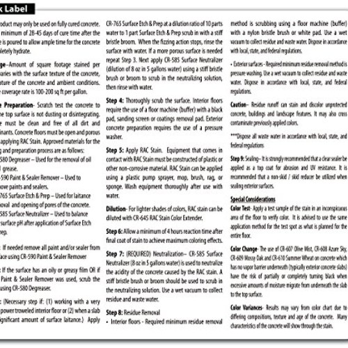 Concrete Acid StainSemi-Transparent Professional Grade Cement Stai...