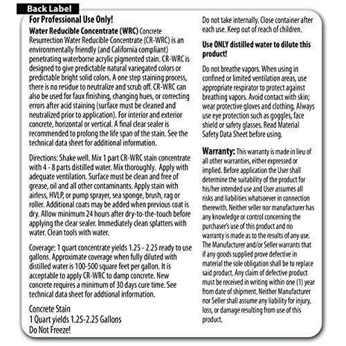 Concrete Resurrection Concrete Stain Concentrate Just Add Water, U...