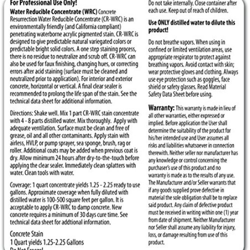 Concrete Resurrection Concrete Stain Concentrate Just Add Water, U...