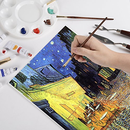 CONDA 8 x 10 inch Canvas Panels Pack of 12 Artist Quality Acid Fre...