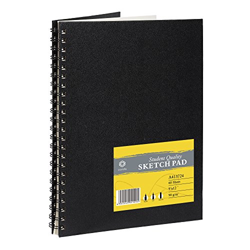 CONDA Hardcover 9x12 Spiral Sketch Pad for Drawing Painting 1 P...