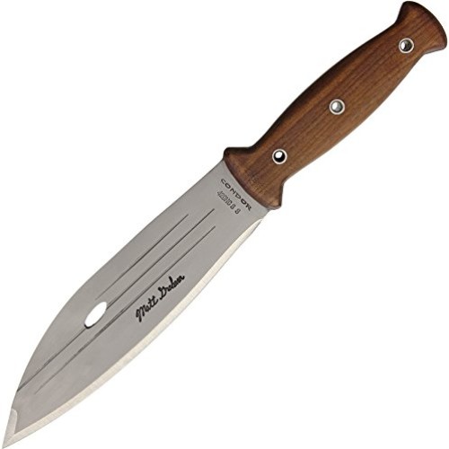 Condor Tool & Knife, Primitive Bush Knife, 8in Blade, Wood Handle ...