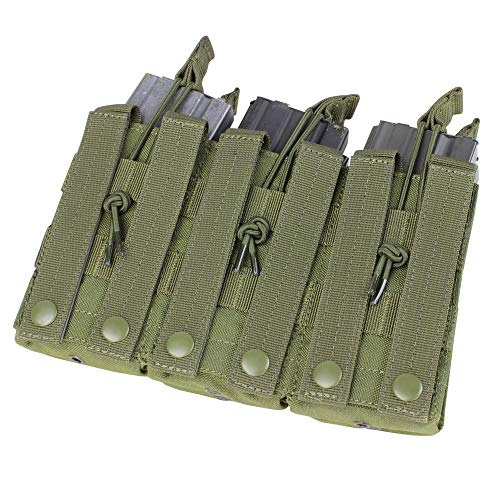 CONDOR Tactical Triple Stacker Open-Top Mag Pouch - Brown