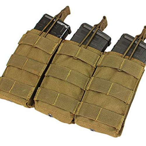 Condor Triple M4/M16 Open-Top Mag Pouch, Coyote Brown