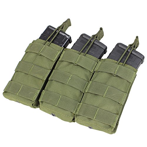 Condor Triple M4/M16 Open Top Mag Pouch, Olive Drab