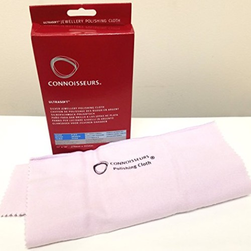 Connoisseurs UltraSoft Silver Jewelry Polishing Cloth. Silver Buff