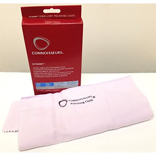 Connoisseurs UltraSoft Silver Jewelry Polishing Cloth. Silver Buff