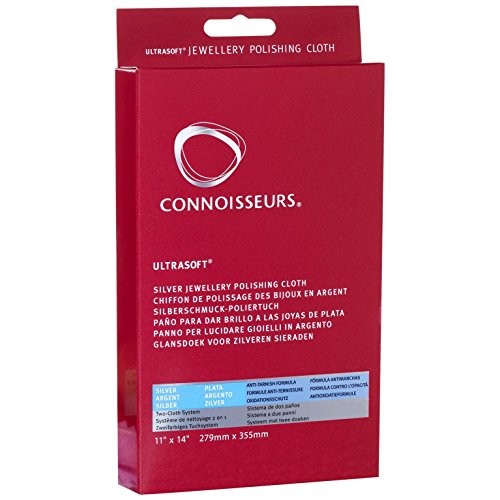 Connoisseurs UltraSoft Silver Jewelry Polishing Cloth. Silver Buff
