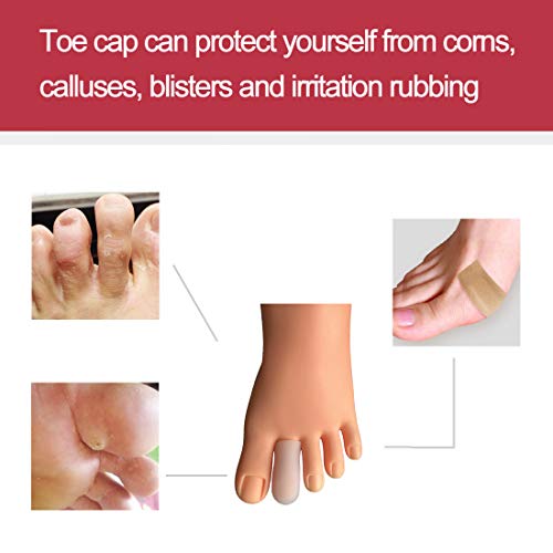 16 Pieces Gel Toe Caps, Silicone Toe Protector Toe Covers, Gel Toe...