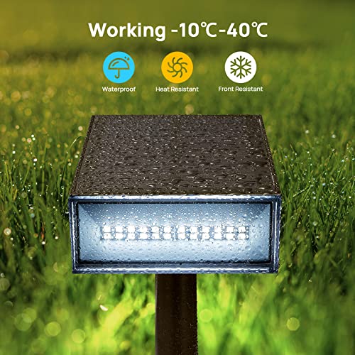 Consciot Solar Spot Lights Outdoor, Landscape Lighting Solar 6500K...