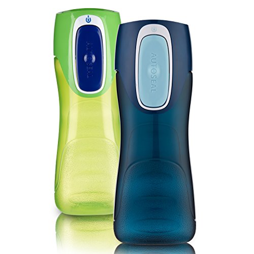 Contigo Autoseal Trekker Kids Water Bottlek, Granny Smith & Nautic...