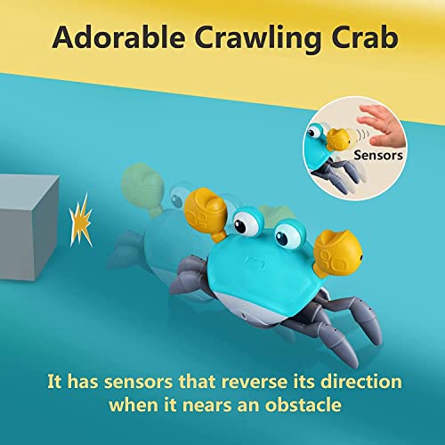 Baby Toys Infant Crawling Crab: Tummy Time Toy Gifts 3 4 5 6 7 8 9...