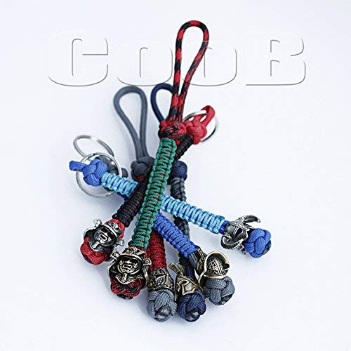 CooB EDC Paracord Keychain Keychains Charm Zipper Pull with Hand-C...