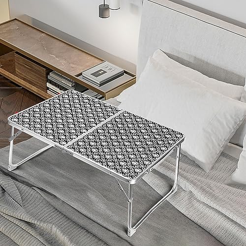 Coobi Small Folding Table,2 Foot x 16.5 inch Fold-in-Half Folding ...