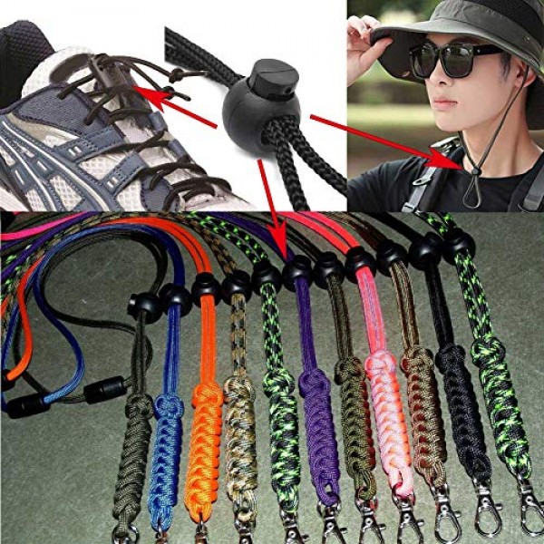 25pcs Accorted Colors Cord Lock Round Ball Toggle Stopper Plastic ...