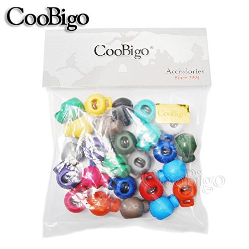 25pcs Accorted Colors Cord Lock Round Ball Toggle Stopper Plastic ...