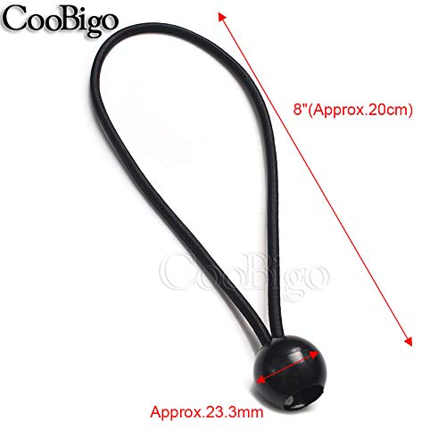 25pcs Pack Length 8 Bungee Ball Ties Cord ends Elastic Lace Rope ...