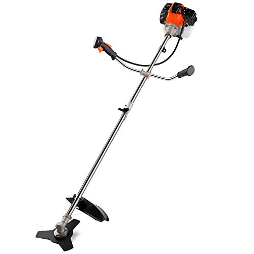 2-in-1 Cordless Grass Trimmer/Edger, 42.7CC 2-Cycle Gas String Tri...