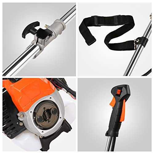 COOCHEER 42.7cc Weed Eater Gas Powered Weed Wacker 2-in-1 Straight...
