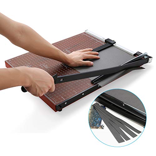 COOCHEER Paper Trimmer, A2-B7 Guillotine Paper Cutter Gridded Phot...
