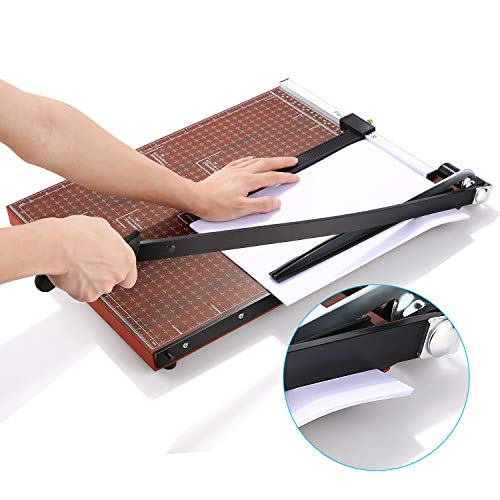 COOCHEER Paper Trimmer, A2-B7 Guillotine Paper Cutter Gridded Phot...