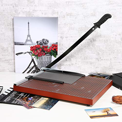 COOCHEER Paper Trimmer, A2-B7 Guillotine Paper Cutter Gridded Phot...
