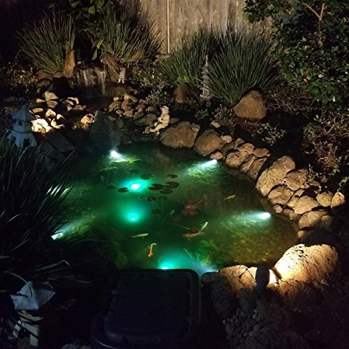 COODIA Solar Powered Underwater Night Light 3 Submersible RGB Lamp...
