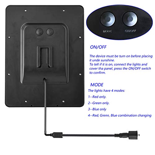 COODIA Solar Powered Underwater Night Light 3 Submersible RGB Lamp...