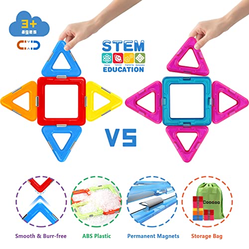 Upgraded Magnetic Blocks Tough Tiles STEM Toys for 3+ Year Old Boy...