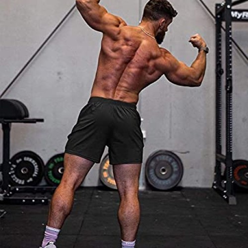 COOFANDY Mens 3 Pack Gym Workout Shorts Quick Dry Training Bodybu...