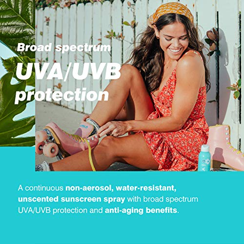 COOLA Organic Sunscreen SPF 50 Sunblock Spray, Dermatologist Teste...