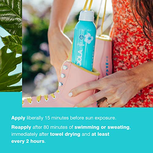 COOLA Organic Sunscreen SPF 50 Sunblock Spray, Dermatologist Teste...