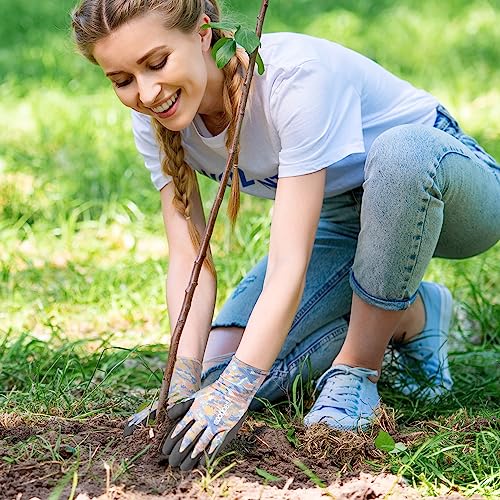 COOLJOB Colorful Gardening Gloves Best Gift for Women Ladies, 6 Pa...