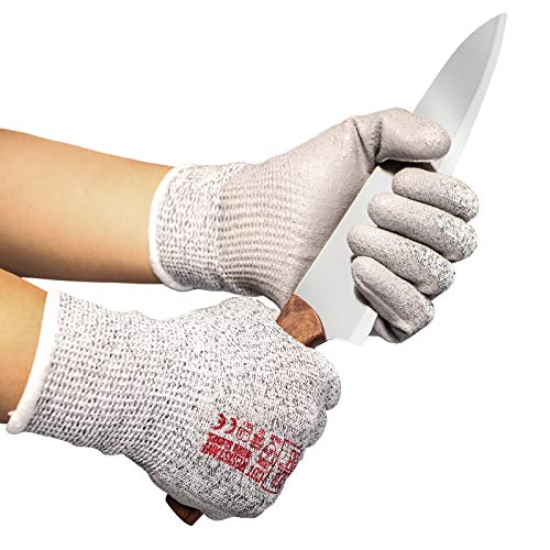 COOLJOB Cut Resistant Gloves, PU Coated Safety Work Gloves with Gr...