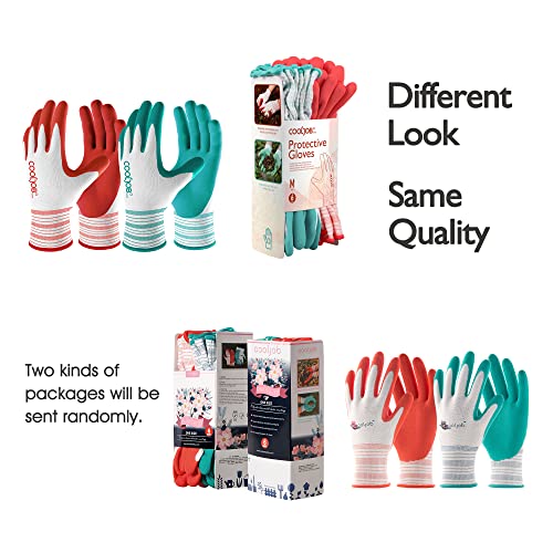 COOLJOB Gardening Gloves for Women and Ladies, 6 Pairs Breathable ...