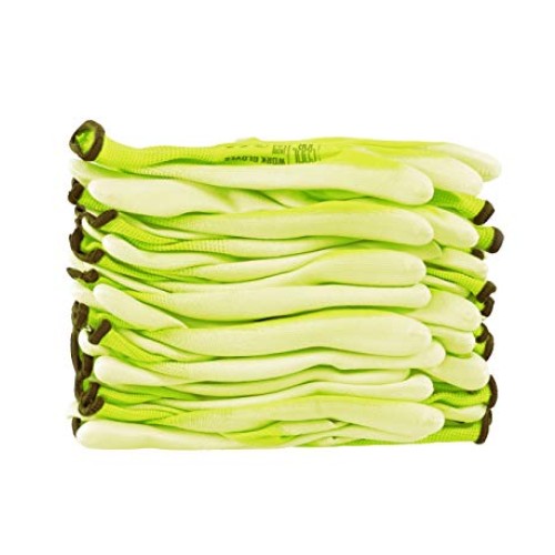 COOLJOB Polyurethane PU Coated Safety Work Gloves, 12 Pairs Work...