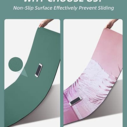 COOLMOON 1/4 Inch Extra Thick Yoga Mat Double-Sided Non Slip,Yoga ...