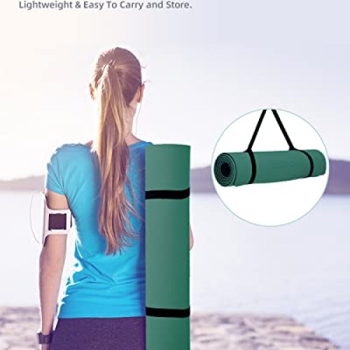 COOLMOON 1/4 Inch Extra Thick Yoga Mat Double-Sided Non Slip,Yoga ...