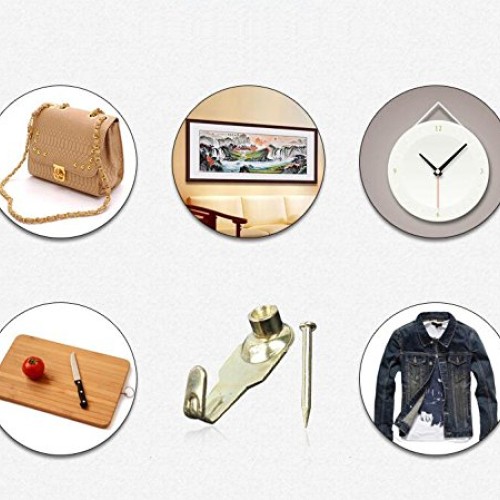 Picture Hangers, Coologin 120 Pieces Professional Photo Frame Hook...