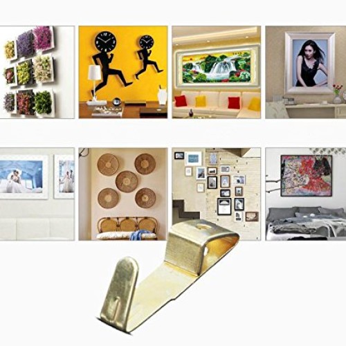 Picture Hangers, Coologin 120 Pieces Professional Photo Frame Hook...