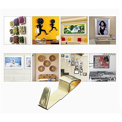 Picture Hangers, Coologin 120 Pieces Professional Photo Frame Hook...