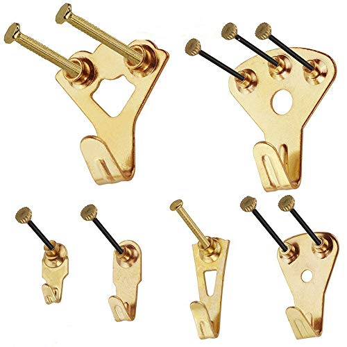 Picture Hangers, Coologin 120 Pieces Professional Photo Frame Hook...